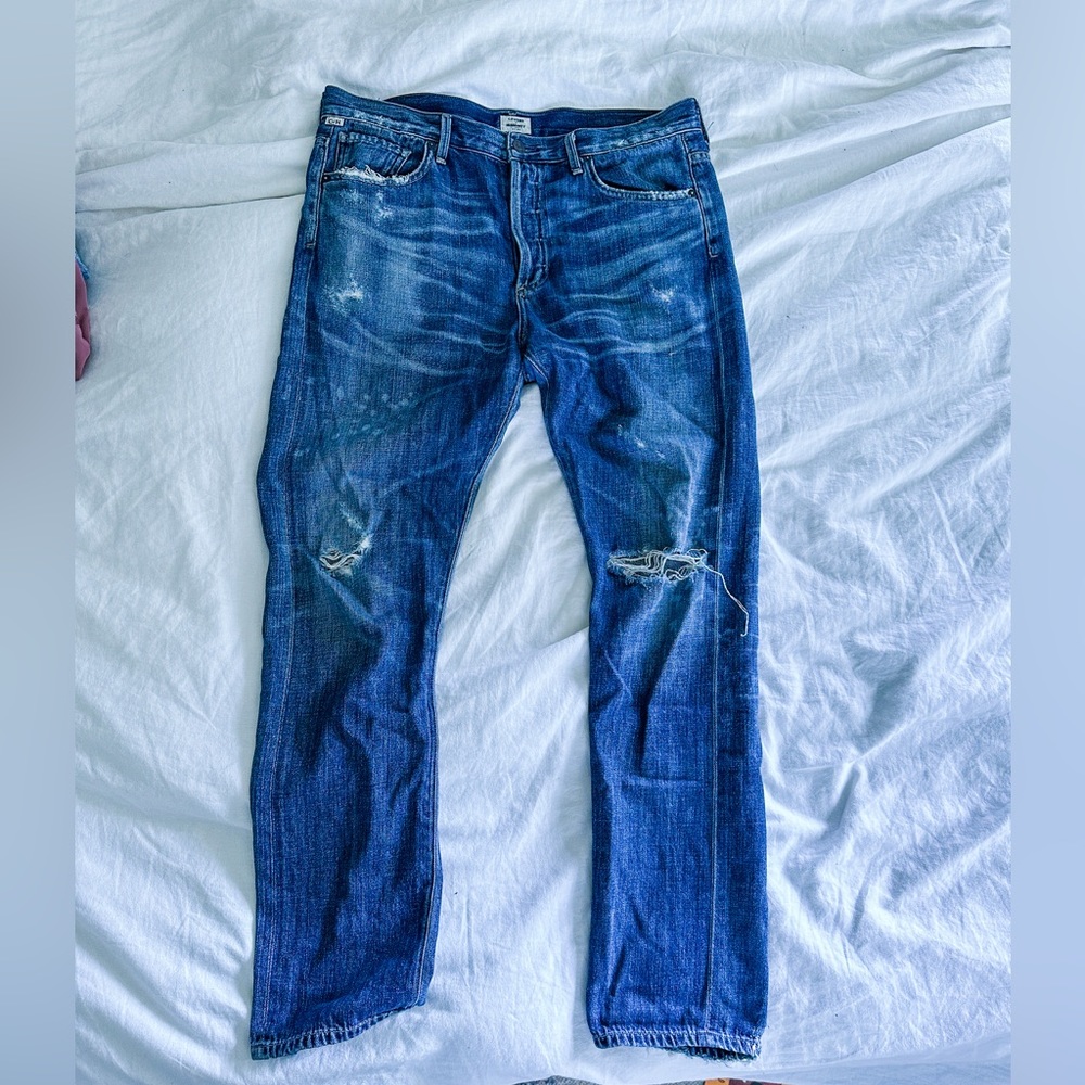 Citizens Of Humanity Blue Boyfriend Jeans - Picture 2 of 7
